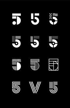 some type of font and numbers on a black background