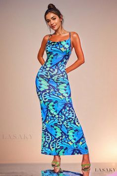 Lasaky - Exquisite Sukia Floral Print Maxi Dress Home Dress, Floral Print Maxi Dress, Floral Print Maxi, Printed Maxi, Printed Maxi Dress, Floral Print, Composition, Floral Prints, Hand Wash