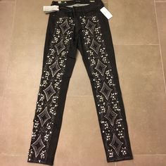 Buffalo By David Bitton Faith Embellished Jeans - As Seen In Harpers Bazaar. Sold Out In 1 Day. Nwt. Stunning Elegant Embellished Fitted Jeans, Embellished Jeans, Harpers Bazaar, 1 Day, Black Silver, Buffalo, Women Jeans, Silver, Women Shopping