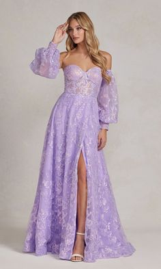 Strapless Beaded Dress, Special Ocassion Dresses, Puff Sleeve Gown, Strapless Prom Dresses, Lace Evening Gowns, Stunning Prom Dresses, Formal Dresses With Sleeves, Mother Wedding Dress, Dress Guide