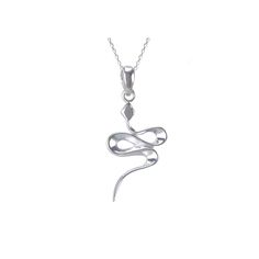 Sterling silver snake pendant necklace with an 18" sterling silver chain. This cobra snake necklace is a great addition to your jewelry collection or makes a great gift. The necklace can be worn dressy or just to add a little pizazz to your outfit. The pendant is approximately 33mm long and 15mm wide. This affordable necklace is in stock and available for immediate shipping. 15-SSN-ST0750 Sterling Silver Snake Chain Necklace Gift, Elegant Sterling Silver Snake Necklace, Sterling Silver Snake Necklace For Gifting, Sterling Silver Snake Chain Jewelry, Sterling Silver Snake Necklace For Gift, Gift Sterling Silver Snake Necklace, Affordable Necklaces, Snake Pendant, Snake Necklace