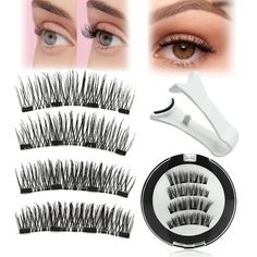 PRICES MAY VARY. 【Magnetic Lashes】Magnetic eyelashes no glue needed. Just click and the magnetic eyelashes will naturally attach to your eyelashes, achieving a Magnetic Eyelashes Natural Look Without the Mess 【High Quality Material】The reusable sticky eyelashes are made of high quality synthetic fiber 【Portable & Easy to Carry】The magnetic eyelashes are equipped with a double-layer independent magnetic case, are small and portable, and do not take up space, you can carry and use this magnetic ey Best Magnetic Eyelashes, Best Eyelashes, Best Fake Eyelashes, Eyelashes Natural Look, Best False Eyelashes, Eyelashes Natural, Magnetic Lashes, Natural Eyelashes, Magnetic Eyelashes