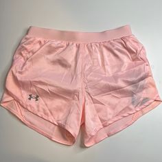 Super Comfy Athletic Shorts By Under Armour! Light Pink With Pink Mesh Details. Adjustable Drawstring Waist. Built In Liner. Size Extra Small. Nwt! Authentic I Am A Posh Ambassador, So Purchase With Confidence No Tradesno Pplno Low Balls Armor Shirt, Under Armor Shorts, Under Armour Running, Black Athletic Shorts, Orange Design, Under Armour Shorts, Athlete Workout, Spandex Shorts, Compression Shorts