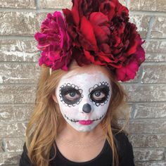 Day Of Dead Makeup Kids, Day Of The Dead Kids Costume, Dia De Los Muertos Makeup For Kids, Kids Day Of The Dead Makeup, Day Of The Dead Makeup Kids, Halloween Makeup Children, Diy Day Of The Dead