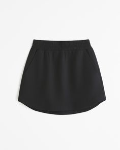 Women's YPB neoKNIT Unlined Mini Skirt | Women's Active | Abercrombie.com Sporty Mini Length Skort With Lined Skirt, Sporty Mini Skort With Lined Skirt, Sporty Lined Mini Skort, Sporty Black Relaxed Skort, Sporty Black Lined Mini Skirt, Sporty Mini Skort With Elastic Waistband, Casual Mini Skirt With Lining For Sports, Sporty Relaxed Mini Skirt, Casual Solid Swim Skirt With Lining