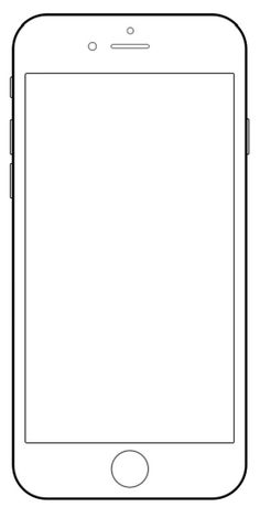 an iphone with a blank screen