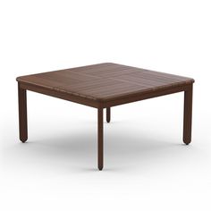 a wooden table with two legs on an isolated white background, the top is made out of wood