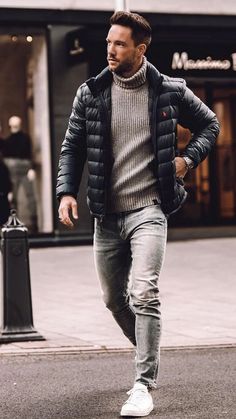 Best Winter Outfits Men, Comfy Winter Fashion, Vinter Mode Outfits, Mens Fall Outfits, Mens Winter Fashion Outfits, Cool Winter, Mens Fashion Smart, Stylish Men Casual, Fall Outfits Men