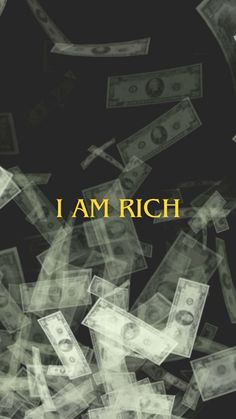 Money Affirmation | I AM RICH Billionaire Wallpaper Iphone, Manifesting Money Affirmations, Goals Achieved, Manifest Health, Money Affirmation, Money Vision Board, Manifestation Affirmation