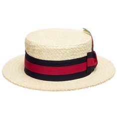 Wear this retro new heavy straw skimmer hat. For many decades, it was the man's straw hat of choice. This classic Italian new heavy straw skimmer has been associated with sailing, boating, barbershop quartets, jazz bands, and the like. It is a natural off-white color and is real, not plastic or Styrofoam. The Classic Boater hat is lightweight and has a comfortable sweatband. Fashionable for both men and women. Material: StrawBrim: 2"Crown: 3 1/2"Hatband: 2 1/8"Climate: Sun Measurements are appro Retro Adjustable Straw Hat With Short Brim, Retro Boater Hat With Short Brim For Beach, Adjustable Brimmed Retro Straw Hat, Summer Retro Boater Hat With Curved Brim, Retro Adjustable Boater Hat For Kentucky Derby, Vintage Hat Bands For Beach With Flat Crown, Retro Wide Brim Boater Hat For Summer, Retro Summer Boater Hat With Curved Brim, Retro Summer Boater Hat