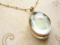 Oval beveled glass locket necklace personalized by soradesigns Elegant Oval Link Locket Necklace, Elegant Oval Link Keepsake Necklace, Elegant Oval Link Necklace For Keepsake, Elegant Oval Pendant Locket Necklace For Keepsake, Elegant Oval Link Locket Necklace For Wedding, Heirloom Oval Pendant Jewelry With Cabochon, Elegant Oval Link Locket Jewelry, Elegant Oval Pendant Locket Necklace Gift, Elegant Oval Pendant Locket Necklace As A Gift