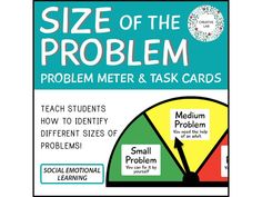 a poster with the words, size of the problem and how to identify different sides of problems