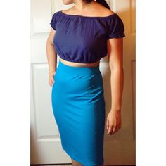 Uniqlo High Waist Blue Pencil Skirt. Never Worn. 57% Cotton 48% Rayon 5% Spandex. Waist: 33 Centimeters. Length: 49 Centimeters. Blue Stretch Maxi Skirt With Lining, Blue Elastane Skirt For Summer, Summer Blue Elastane Skirt, Relaxed Fit Blue Skirt For Day Out, Blue Relaxed Fit Skirt For Day Out, Blue Elastane Skirt For Spring, Blue Relaxed Maxi Skirt For Day Out, Blue Relaxed Skirt For Day Out, Blue Elastane Casual Skirt