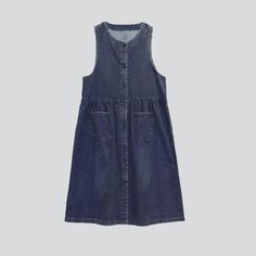 Make waves this 2023 Spring-Summer season with our iconic lengthy buttoned denim dress! Channel your inner street style with this timeless silhouette crafted from premium denim.Why You'll Love It Vintage Vibes: A classic design that never goes out of style. this dress oozes vintage charm. Buttoned Closure: Delicate buttons add a unique touch to your look. while providing a secure fit. Sleeveless Design: Stay cool and comfortable in the warmer months. while staying stylish. Long Length: A timeles Denim Dresses Online, Long Denim Dress, Denim Clothes, Womens Denim Vest, Vintage Street Style, Womens Denim Dress, Embroidered Denim Jacket, Denim Clothing, Make Waves