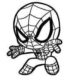 the amazing spiderman coloring pages to print and color for kids, with pictures on it