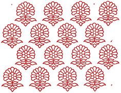 an image of red flowers on white background