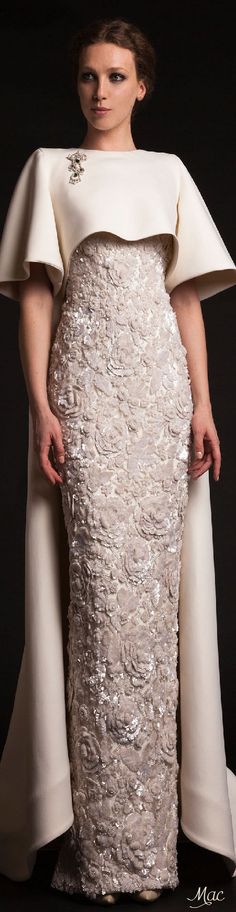 Spring 2015 Couture Krikor Jabotian jαɢlαdy Krikor Jabotian, 2015 Couture, Dress With Cape