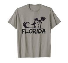 PRICES MAY VARY. Solid colors: 100% Cotton; Heather Grey: 90% Cotton, 10% Polyester; All Other Heathers: 50% Cotton, 50% Polyester Imported Pull On closure Machine Wash Florida vacation travel souvenir t shirt for men women and kids. Great vacaction tee for a trip away Florida vacation beach surf style T-shirt Lightweight, Classic fit, Double-needle sleeve and bottom hem Beach Surf, Surf Style, Florida Vacation, Vacation Beach, Style T Shirt, Vacation Travel, T Shirt For Men, Vacation Trips, Branded T Shirts