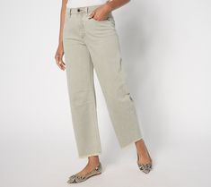 Your denim drawer may have its fill of straight-leg, wide-leg, and cropped silhouettes, but how about a trend-right refresh featuring frayed edges for some fun?! A fuller leg and knee darts round out the deets on these wear-now, wear-later jeans for days when when looking laid-back while feeling fashion-forward is on the agenda. From Peace Love World. Latest Jeans, Peace Love, Leg Jeans, Fashion Forward, Straight Leg, Wide Leg, Pants, How To Wear, Trousers