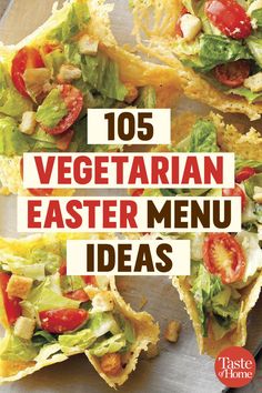 an image of vegetarian easter menu ideas