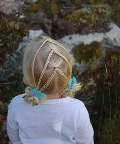 Elastic hairstyle inspired by @toddlerhairideas  . #braid #braids #braided #braiding #braidsforgirls #braidideas #flette #flechten #vlechten #letti #plait #peinado #tresse #trenza #hairoftheday #hairofinstagram #blondehair #hair #hairdo #hairstyle #hairpics #hairpost #pigtails #hairbow #pretty #hairinspo #hairinspiration Haircuts For Girls, Peinados Hair Styles, Cute Haircuts, Braids For Kids, Cool Haircuts