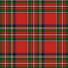 a red and green plaid fabric