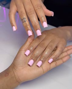 Pink Acrylic Overlay Natural Nails, Cute Overlay Nails, Basic Nails Acrylic, Acrylic Overlay Nails, Claw Nails Designs, Classy Gel Nails, Nurse Nails, Gel Overlay Nails, Bad Nails