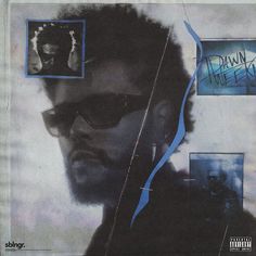 the album cover for dawn in the sky features an image of a man wearing sunglasses