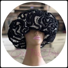 Handmade crochet ruffle hat. Makes a perfect gift for a loved one, or addition to your wardrobe to add some razzle dazzle to any outfit. Great for dress up or casual occasions. Made with acrylic yarn. Can be made in a solid color or 2 colors. Message me with color preferences. **Disclaimers**  *Hat may fit differently than pictured on the mannequin head.   *Slight color variations are possible due to lighting and monitors/screen differences. Thank you for visiting my shop. -Clare Crochet Mini Hats One Size, Acrylic Hats One Size Fits Most, Adjustable Crochet Party Hat, Hand Knitted Cloche Hat One Size, Whimsical Crochet Yarn Hat, Fitted Crochet Yarn Hat, Adjustable Acrylic Crochet Hat, Adjustable Ruffled Bonnet, Fitted Crochet Black Hat