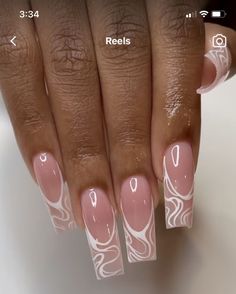 Graduation Nails, White Nail