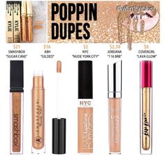 Kylie Jenner's "Poppin" lip gloss dupes Kylie Jenner Lip Gloss, Kylie Jenner Lip, Luxury Makeup