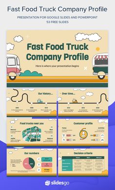 the fast food truck company info sheet