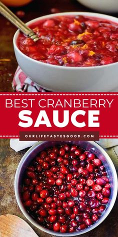 Make your holiday memorable with the Best Cranberry Sauce Recipe! This easy Thanksgiving dinner recipe is homemade and make ahead, using just three simple ingredients: fresh cranberries, orange juice, and sugar. It’s berry delicious and also ideal for your Christmas dinner party. Try it now! Cranberry Sauce Recipe Easy, Chili Chutney, Best Cranberry Sauce, Easy Cranberry Sauce, Cranberry Orange Sauce, Homemade Cranberry Sauce, Christmas Side, Christmas Sides, Cranberry Sauce Recipe