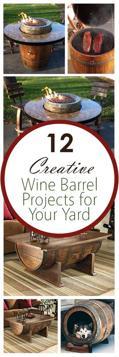 wine barrel projects for your yard