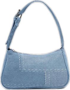 Trendy Blue Rectangular Baguette Bag, Blue Rectangular Baguette Bag With Adjustable Strap, Blue Handheld Baguette Bag For Daily Use, Blue Rectangular Shoulder Bag With Adjustable Handle, Jean Purse, Jean Vintage, Patchwork Denim, Baguette Bag, Denim Patchwork