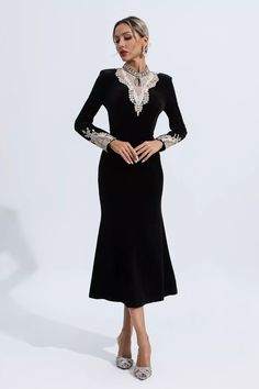 Palace Fashion, Velvet Long Sleeve Dress, French Palace, Silver Sequin Top, Glitter Wedding Dress, Long Sleeve Velvet Dress, Bandage Midi Dress, Floral Shirt Dress, Puff Sleeve Dresses