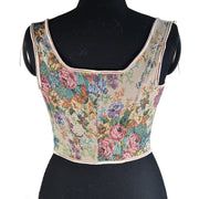 Retro Vest, Modern Corset, Style Corset, Cottagecore Clothes, Beach Tanks Tops, Floral Corset, Gothic Corset