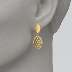 Italian Gold Earrings, Sashiko Pattern, Jeweled Earrings, Italian Jewelry, Japanese Patterns, Gold Diamond Earrings, Ring Pendant Necklace, Gold Earrings Dangle, Pendant Bracelet