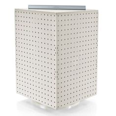 a white box with dots on it