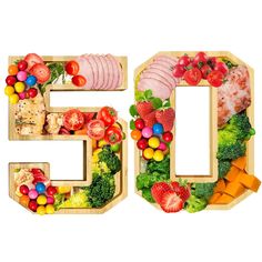 the letter g is made up of fruits and vegetables