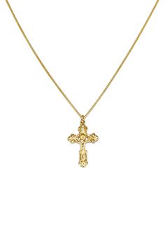 Embrace your faith in style with our 14K Solid Gold Gothic Crucifix Necklace. A perfect blend of spirituality and Gothic elegance. Shop now for a piece that speaks to your soul and elevates your style! Crucifix Necklace, Gothic Design, Hypoallergenic Jewelry, 14k Gold Necklace, Gold Cross, Meaningful Gifts, Jewelry Earrings Studs, Ideal Gift, Ear Cuff