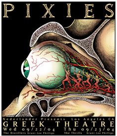 an advertisement for the greek theatre pixies