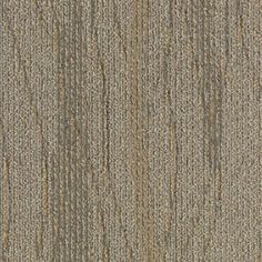 an up close view of a carpet with vertical stripes in grey and tan colors,