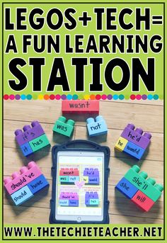 legos and tech - a fun learning station for kids