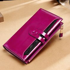 Free U.S. shipping. Style:  , color:Black, suite for season：Spring, Summer, Autumn ，School, Travel, Work, Material Genuine Leather, Black Genuine Leather Wallet Retro Folded Long Wallet for Work Elegant Purple Leather Wallets, Elegant Purple Bifold Wallet, Black Suite, Autumn School, Aesthetic T Shirts, Color Fuchsia, Chunky Sandals, Travel Work, Genuine Leather Wallets