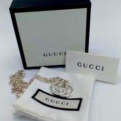 This Necklace Will Last You A Lifetime And Will Absolutely Go With Everything And You Will Want To Wear It Everyday. 16 Inches Logo Necklace, Gucci Jewelry, Necklace Sterling Silver, Wear It, Womens Jewelry Necklace, Silver Color, Jewelry Necklaces, Women Jewelry, Gucci