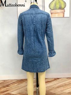 Silhouette: A-LINEOrigin: CN(Origin)Season: SummerNeckline: Turn-down CollarSleeve Style: RegularDecoration: ButtonStyle: Street StyleStreet Style: CasualDresses Length: Above Knee, MiniMaterial: COTTONMaterial: PolyesterAge: Ages 18-35 Years OldProfile Type: AModel Number: 2021 Fashion OZX-PJ002AClosure Type: Single BreastedSleeve Length(cm): FullType: RegularRelease Date: Spring 2021Fabric Type: DenimGender: WOMENMaterial Composition: Synthetic FiberWaistline: Natural FactorsPattern Type: Soli Stretch Blue Denim Knee-length Dress, Blue Stretch Denim Knee-length Dress, Blue Cotton Long Sleeve Denim Dress, Non-stretch Long Sleeve Denim Dress, Blue Long Sleeve Cotton Denim Dress, Blue Fitted Long Sleeve Denim Dress, Casual Long Sleeve Medium Wash Dress, Casual Non-stretch Long Sleeve Denim Dress, Casual Stretch Medium Wash Dress