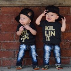 'Killin it' black AA tee by Little Gypsy Finery toddler baby boy trendy fashion summer 2015 Baby Boy Swag, Baby Swag, Cool Baby, Kid Clothes, Toddler Boy Fashion, Baby Boy Fashion, Baby Outfits, Future Baby