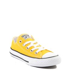 Converse Chuck Taylor All Star Lo Sneaker - Little Kid - Lemon | Journeys Galaxy Converse, Galaxy Vans, Shoe Size Chart Kids, Converse Low, Converse Low Tops, New Street Style, Basketball Star, Kids Converse, Star Sneakers