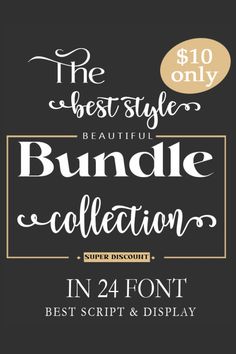 the best style bundle bundle collection in 4 font styles